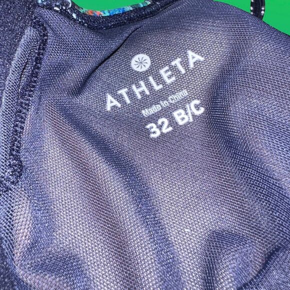 Athleta Multi Colored Bikini Top Size 32 B/C - Picture 5 of 5